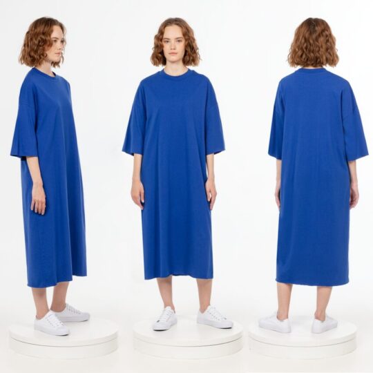 Платье D2, синее, размер M/L