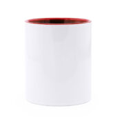 Кружка керамическая MANGO под сублимацию, 350 мл, белый/красный, арт. 028629803