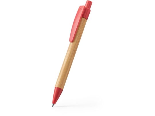 Шариковая ручка STOA с бамбуковым корпусом, красный, арт. 028608003