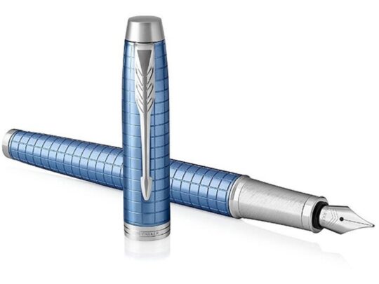 Перьевая ручка Parker IM Premium F322, Blue CT, перо: F, цвет чернил: Blue, в подарочной упаковке., арт. 028600903