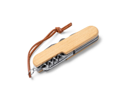 Мультифункциональный нож BINTAL из нержавеющей стали и бамбуковым корпусом, арт. 028762803
