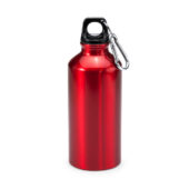 Алюминиевая бутылка ATHLETIC с карабином, 400 мл, красный, арт. 028689603