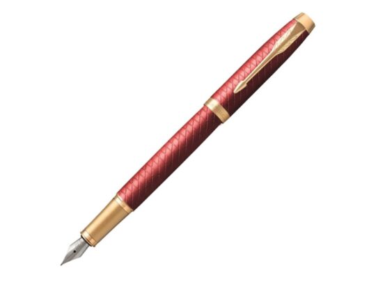 Перьевая ручка Parker IM Premium F318  Red GT, перо: F, цвет чернил: blue, в подарочной упаковке., арт. 028600803