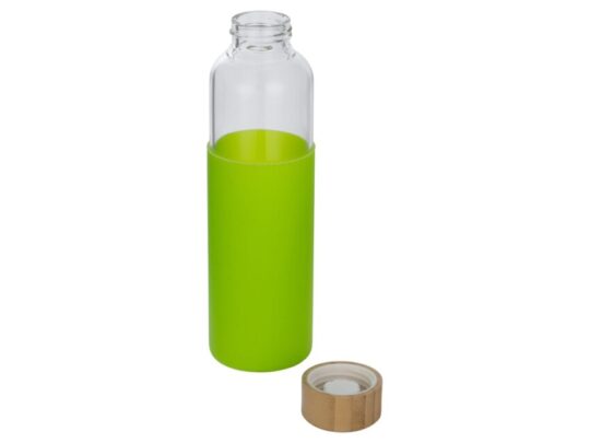 Бутылка для воды стеклянная Refine, в чехле, 550 мл, зеленое яблоко, арт. 028602303
