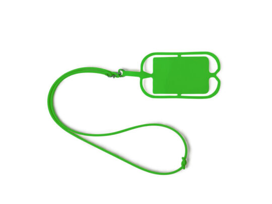 Силиконовый шнурок DALVIK с держателем мобильного телефона и карт, папоротник, арт. 028785703
