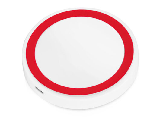 Беспроводное зарядное устройство Dot, 5 Вт, белый/красный, арт. 028604703