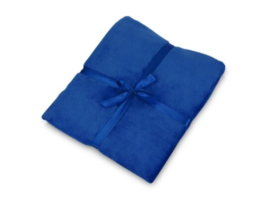Плед флисовый Natty из переработанного пластика с новогодней биркой, синий, арт. 028603003