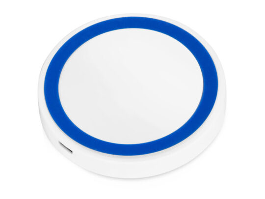 Беспроводное зарядное устройство Dot, 5 Вт, белый/синий, арт. 028604603