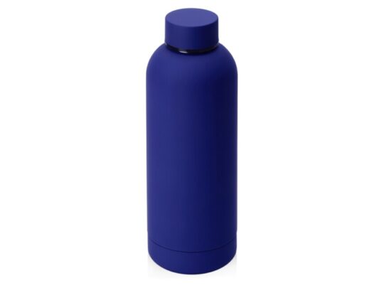 Вакуумная термобутылка Cask Waterline, soft touch, 500 мл, синий, арт. 028603803