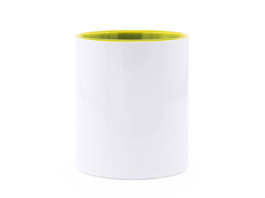 Кружка керамическая MANGO под сублимацию, 350 мл, белый/желтый, арт. 028629403