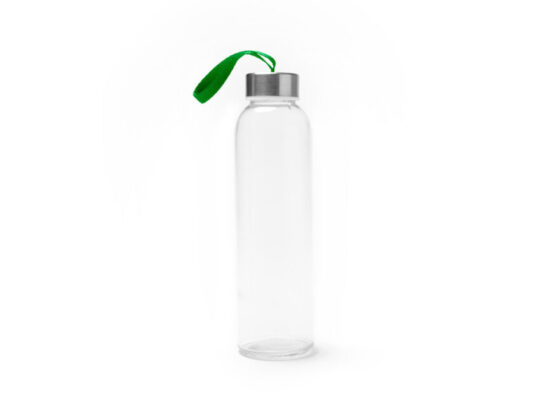 Бутылка стеклянная CAMU в чехле из неопрена, 500 мл, прозрачный/папоротник, арт. 028678603