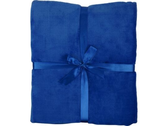 Плед флисовый Natty из переработанного пластика с новогодней биркой, синий, арт. 028603003