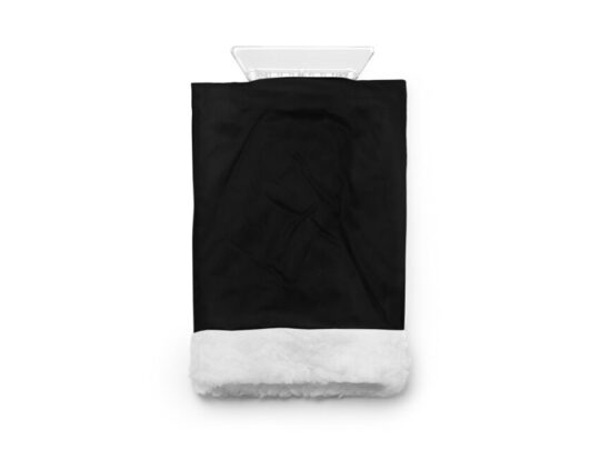 Скребок для льда NISEK с рукавицей из полиэстера, черный, арт. 028763303