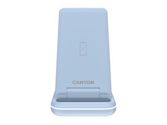 Беспроводное зарядное устройство 3-в-1 CANYON WS-304 (CNS-WCS304B), 15W, голубой, арт. 028606803
