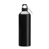 Бутылка алюминиевая с карабином, 800 мл, черный, арт. 028689403