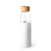 Бутылка стеклянная NAGAMI в силиконовом чехле, 540 мл, прозрачный/белый, арт. 028677203