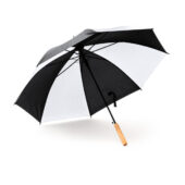 Зонт трость FARGO, полуавтомат, белый/черный, арт. 028772203