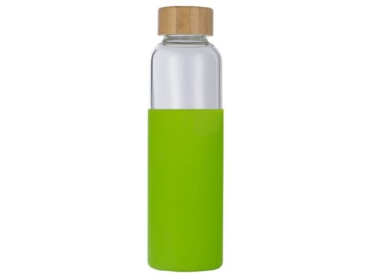 Бутылка для воды стеклянная Refine, в чехле, 550 мл, зеленое яблоко, арт. 028602303