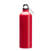 Бутылка алюминиевая с карабином, 800 мл, красный, арт. 028689103