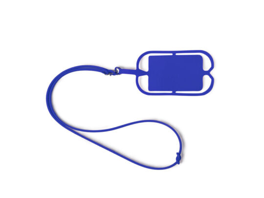 Силиконовый шнурок DALVIK с держателем мобильного телефона и карт, королевский синий, арт. 028786003
