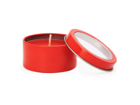 Ароматическая свеча FLAKE с запахом ванили, красный, арт. 028730003