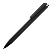 Ручка металлическая шариковая Taper Metal софт-тач с цветным зеркальным слоем, черный с серебристым, арт. 028717003