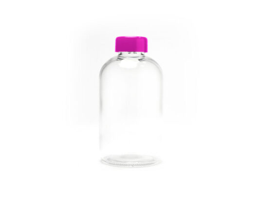 Бутылка стеклянная KASTER в неопреновом чехле, 600 мл, фуксия, арт. 028677603