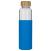 Бутылка для воды стеклянная Refine, в чехле, 550 мл, голубой, арт. 028602503