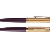 Шариковая ручка Parker 51 DELUXE PLUM GT, стержень: M, цвет чернил: black, в подарочной упаковке., арт. 028953903