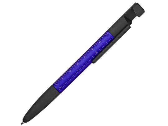 Ручка-стилус металлическая шариковая многофункциональная (6 функций) Multy, темно-синий, арт. 028877703