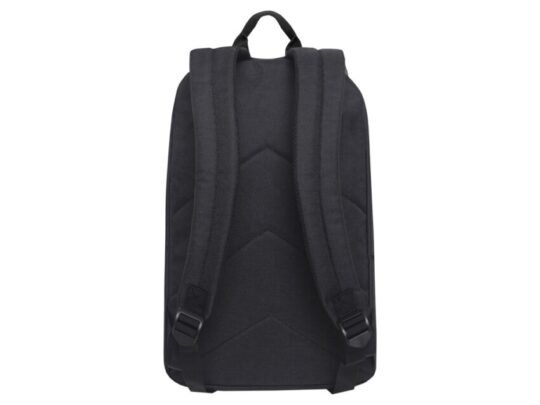 Рюкзак TORBER GRAFFI, черный с карманом коричневого цвета, полиэстер меланж, 42 х 29 x 19 см, арт. 029036103