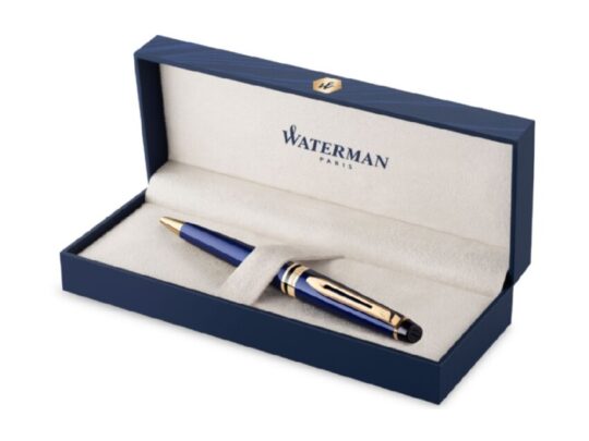 Шариковая ручка Waterman Expert Blue Lacquer GT, цвет чернил: синий М, арт. 029027903