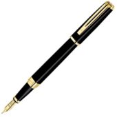 Перьевая ручка Waterman Exception, цвет: Slim Black GT, перо: F, арт. 029024603