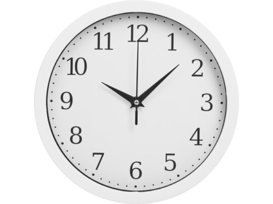 Пластиковые настенные часы  диаметр 25,5 см Yikigai, белый, арт. 028878203