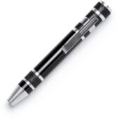 Алюминиевый мультитул BRICO в форме ручки, черный, арт. 028890203