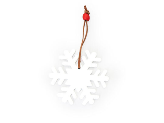 Войлочное рождественское украшение Снежинка, белый, арт. 028832803