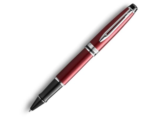 Ручка-роллер Waterman Expert Dark Red Lacquer CT Black, стержень: Fblk, арт. 029027203