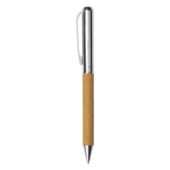 Шариковая ручка из переработанной стали и переработанной кожи Venera, коричневая, арт. 028812303