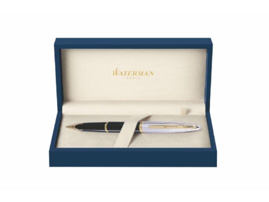 Перьевая ручка Waterman Carene De Luxe, цвет: Black/Silver, перо: F, арт. 029024403