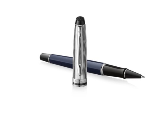 Ручка-роллер Waterman Expert22 SE deluxe Blue CT, цвет: Black, в подарочной упаковке, арт. 029027603