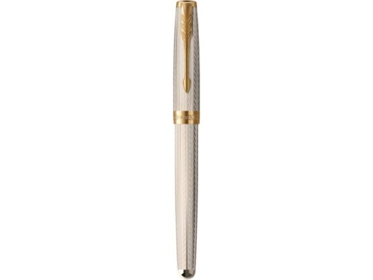 Перьевая ручка Parker Sonnet Silver Mistral GT, перо: M, цвет чернил: black, в подарочной упаковке, арт. 028950203