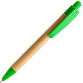 Ручка шариковая GILDON, бамбук, натуральный/папоротник, арт. 028834803