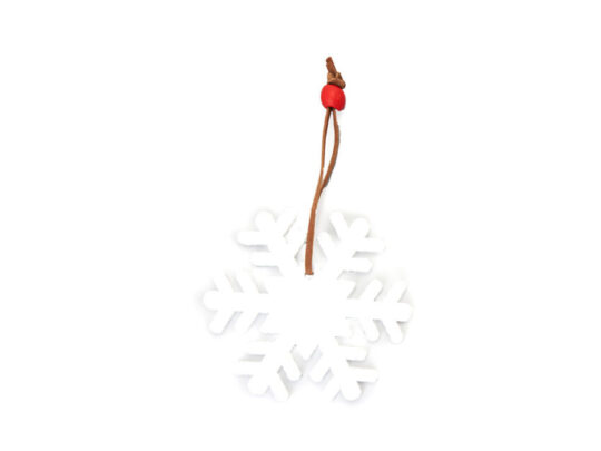 Войлочное рождественское украшение Снежинка, белый, арт. 028832803