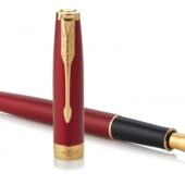 Перьевая ручка Parker Sonnet Red GT Intense, перо: F, цвет чернил: black, в подарочной упаковке, арт. 028949103
