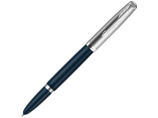 Перьевая ручка Parker 51 CORE MIDNIGHT BLUE CT, перо: F, цвет чернил: black, в подарочной упаковке., арт. 028946903