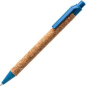 Ручка шариковая COMPER Eco-line с корпусом из пробки, натуральный/голубой, арт. 028882803