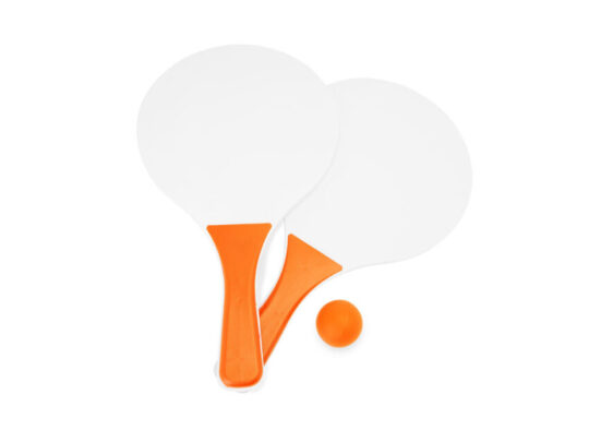 Набор FEROE для игры на пляже (2 ракетки и мячик), белый/оранжевый, арт. 028825303