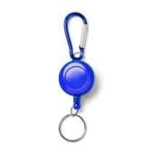 Брелок для ключей DOKI с карабином и выдвижным кольцом, королевский синий, арт. 028813503