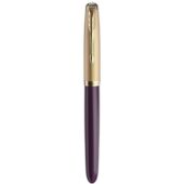 Перьевая ручка Parker 51 DELUXE PLUM GT, перо: F, цвет чернил: black, в подарочной упаковке., арт. 028947203