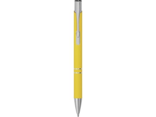 Ручка металлическая шариковая Legend Gum софт-тач, желтый, арт. 028944403